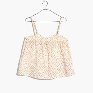 Madewell Cream Floral Camisole